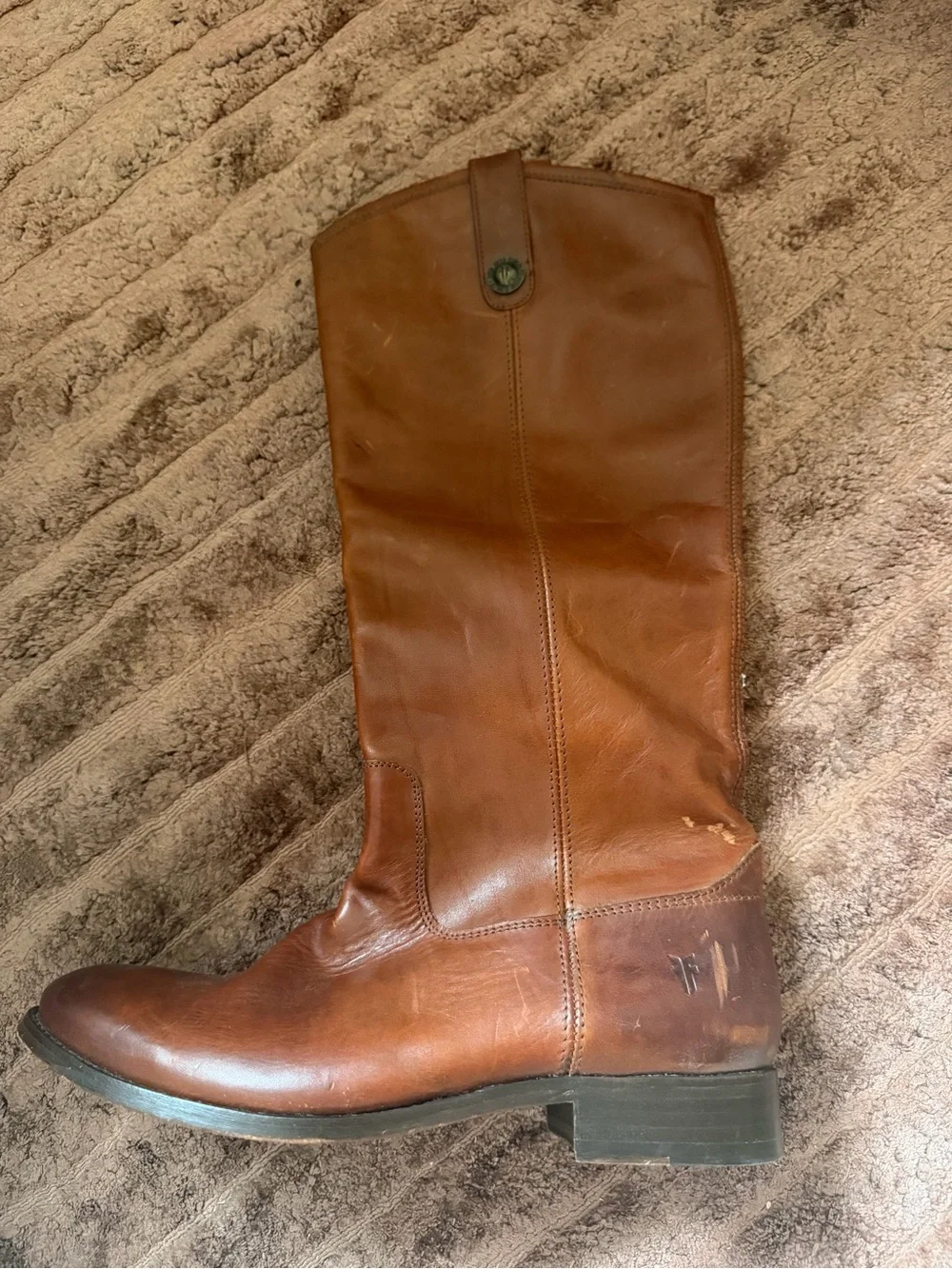 Frye Melissa Button Boots - Brown